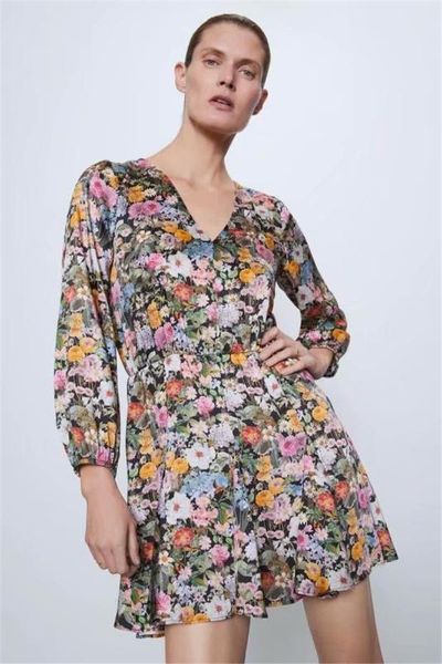 casual dresses 2021 spring summer women dress v-neck long sleeve empire above knee mini loose-fit floral print party night, Black;gray
casual dresses 2021 spring summer women dress v-neck long sleeve empire above knee mini loose-fit floral print party night, Black;gray