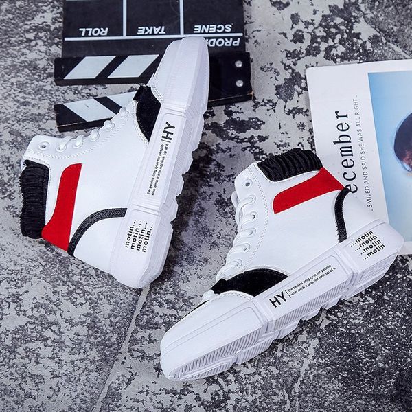 autumn and winter 2019 high plus velvet sneakers round head waterproof and antiskid walking shoes casual shoes, Black
autumn and winter 2019 high plus velvet sneakers round head waterproof and antiskid walking shoes casual shoes, Black
