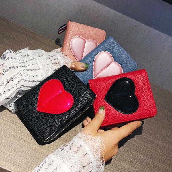 2018 ffashion new women bag soft lleather wallet big heart wallet mini card bag hand sweet girl portable clutch, Red;black
2018 ffashion new women bag soft lleather wallet big heart wallet mini card bag hand sweet girl portable clutch, Red;black