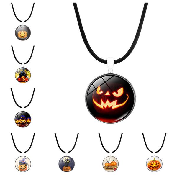 halloween time gemstone pendant necklace fashion silver glass pendant leather necklace jewelry
halloween time gemstone pendant necklace fashion silver glass pendant leather necklace jewelry