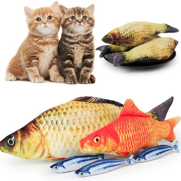 plush cat toys 3d carp fish shape cat toy catnip fish stuffed doll simulation fish playing toy pet interactive training tool 30cm yw3932q 
plush cat toys 3d carp fish shape cat toy catnip fish stuffed doll simulation fish playing toy pet interactive training tool 30cm yw3932q