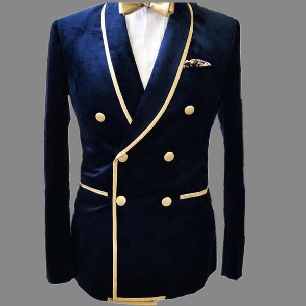 double breasted velvet men suits for wedding prom 2 piece slim fit groom tuxedos 2020 man fashion clothes set jacket with pants, White;black
double breasted velvet men suits for wedding prom 2 piece slim fit groom tuxedos 2020 man fashion clothes set jacket with pants, White;black