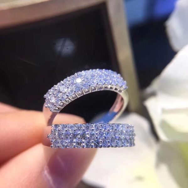 ins infinity luxury jewelry 925 sterling silver three rows white clear 5a cubic zircon women wedding bridal ring for lover gift, Slivery;golden
ins infinity luxury jewelry 925 sterling silver three rows white clear 5a cubic zircon women wedding bridal ring for lover gift, Slivery;golden