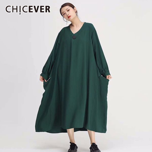 chicever asymmetric women's dress v neck long sleeve loose oversized casual midi dresses female 2020 summer fashion clothes new, Black;gray
chicever asymmetric women's dress v neck long sleeve loose oversized casual midi dresses female 2020 summer fashion clothes new, Black;gray