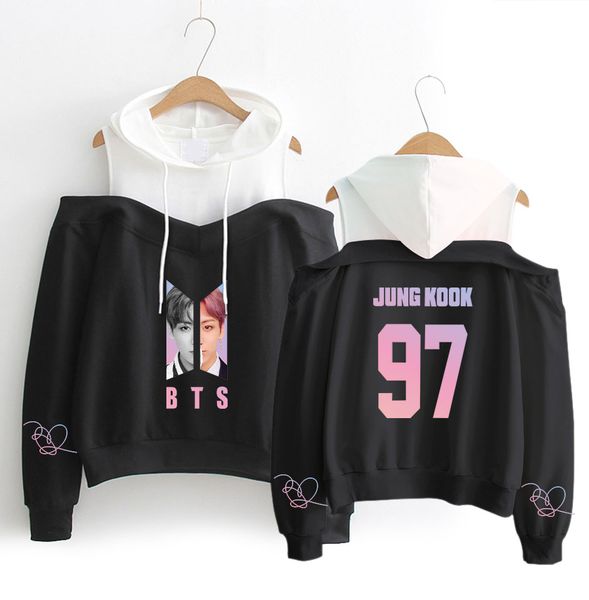bts hoodies sweatshirts women long sleeve off shoulder exclusive kpop women love yourself album hooded clothes, Black
bts hoodies sweatshirts women long sleeve off shoulder exclusive kpop women love yourself album hooded clothes, Black