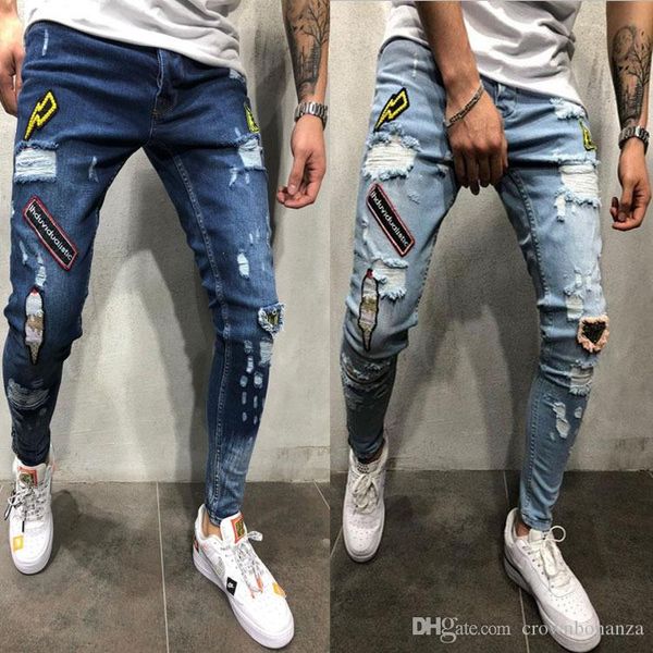 мужские проблемных разорвал байкер джинсы мотоциклов slim-подходят байкер джинсы для мужчин бренд дизайнер хип-хоп мужские джинсы, Blue
мужские проблемных разорвал байкер джинсы мотоциклов slim-подходят байкер джинсы для мужчин бренд дизайнер хип-хоп мужские джинсы, Blue