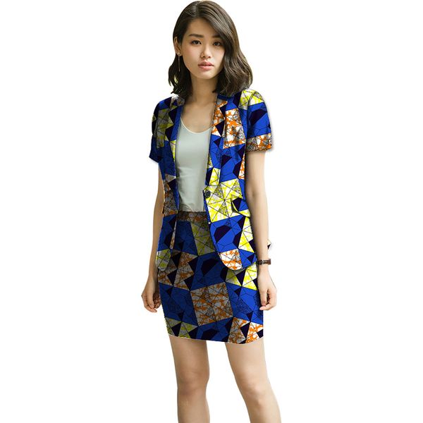 2018 african print style women's skirt suits african ladies short sleeve women blazers jackets customized women clothing, White;black
2018 african print style women's skirt suits african ladies short sleeve women blazers jackets customized women clothing, White;black