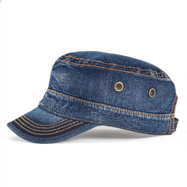 voboom denim army cap men washed cotton bucket hat fall headpiece flat adjustable peaked visor hats 164, Blue;gray
voboom denim army cap men washed cotton bucket hat fall headpiece flat adjustable peaked visor hats 164, Blue;gray