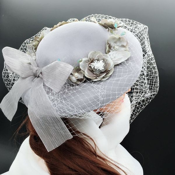 korean-style bride's headdress imitation flower mesh bow all-match studio shooting accessory butterfly hat hat, Blue;gray
korean-style bride's headdress imitation flower mesh bow all-match studio shooting accessory butterfly hat hat, Blue;gray