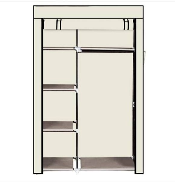 sales 64" portable closet storage organizer wardrobe clothes rack with shelves beige
sales 64" portable closet storage organizer wardrobe clothes rack with shelves beige