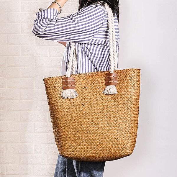 vintage straw bags rattan women shoulder bags wicker woven famale handbags bamboo large capacity totes casaul summer beach purse
vintage straw bags rattan women shoulder bags wicker woven famale handbags bamboo large capacity totes casaul summer beach purse