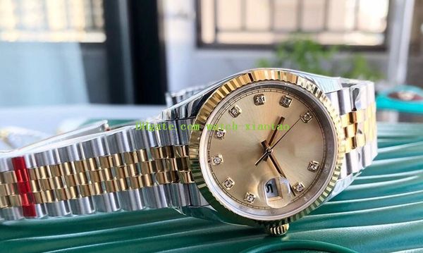 Free Shipping EW 18k Yellow Gold/Steel 36mm Black Diamond Dial Watch 126233 Men Watch CAL.3235 Movement 316L Automatic Men's Sport Watches
Free Shipping EW 18k Yellow Gold/Steel 36mm Black Diamond Dial Watch 126233 Men Watch CAL.3235 Movement 316L Automatic Men's Sport Watches