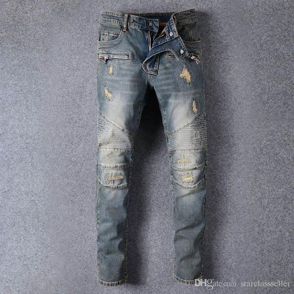 оптовая мужская проблемные рваные джинсы байкер slim fit мотоцикл байкер denim для мужчин марка дизайнер hip hop man роскошные джинсы штаны, Blue
оптовая мужская проблемные рваные джинсы байкер slim fit мотоцикл байкер denim для мужчин марка дизайнер hip hop man роскошные джинсы штаны, Blue