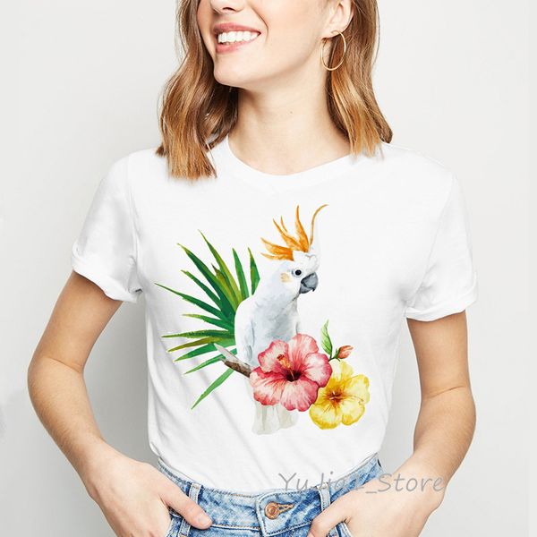australian cockatoo white hibiscus watercolor palm leaves print t-shirt women fashion white t-shirt cute girl summer top
australian cockatoo white hibiscus watercolor palm leaves print t-shirt women fashion white t-shirt cute girl summer top