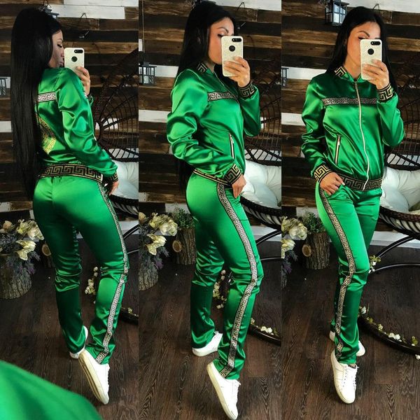 2019 new arrival women's tracksuits fashion two-pieces long sleeve cardigan women's autumn tracksuits sport wear with geometric 3c, Gray
2019 new arrival women's tracksuits fashion two-pieces long sleeve cardigan women's autumn tracksuits sport wear with geometric 3c, Gray