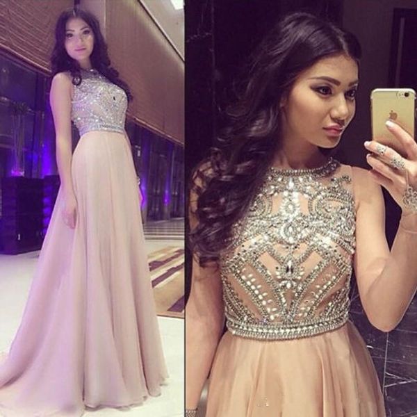 2019 new promo a line scoop neck beaded crystal long sweep train chiffon champagne prom dress women formal party gown vestidos de fiesta, Black
2019 new promo a line scoop neck beaded crystal long sweep train chiffon champagne prom dress women formal party gown vestidos de fiesta, Black