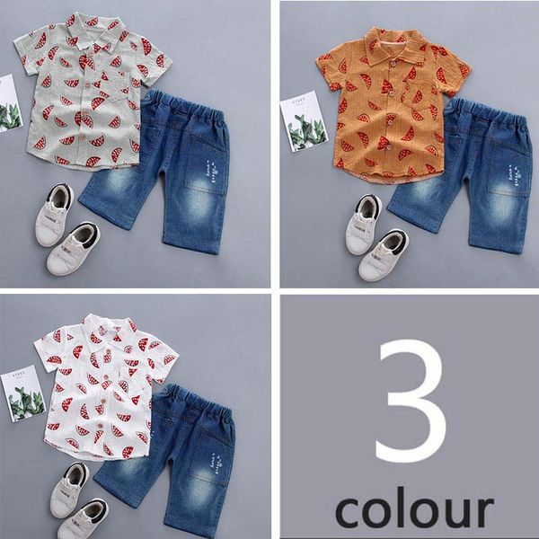 2020 baby boys clothes 2pcs short sleeve watermelon print t-shirt +denim shorts casual outfits clothes sets, White
2020 baby boys clothes 2pcs short sleeve watermelon print t-shirt +denim shorts casual outfits clothes sets, White