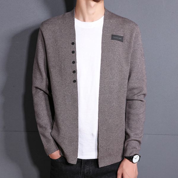 2019 spring and autumn knitted men's cardigans khaki black long sleeve mens jumpers cardigan hombre male, White;black
2019 spring and autumn knitted men's cardigans khaki black long sleeve mens jumpers cardigan hombre male, White;black