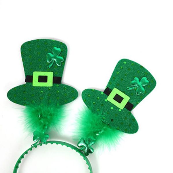 st. patrick's day decoration, shamrock headband, green hat headband, party decoration 
st. patrick's day decoration, shamrock headband, green hat headband, party decoration