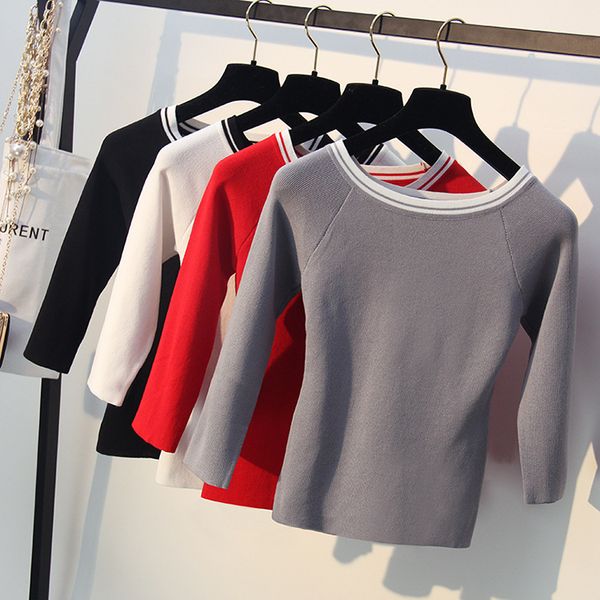 nonis 2020 women t shirt knitted ice silk summer cool shirt female slash neck seven sleeve slim autumn sweater, White
nonis 2020 women t shirt knitted ice silk summer cool shirt female slash neck seven sleeve slim autumn sweater, White
