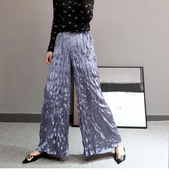 selling miyake messy folds fashion summer mid waist solid long wide leg pants full length pants in stock, Black;white
selling miyake messy folds fashion summer mid waist solid long wide leg pants full length pants in stock, Black;white