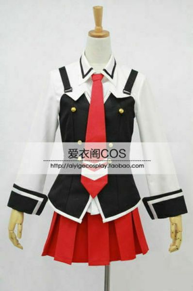 bible black uniform cosplay costume custom made, Black;red