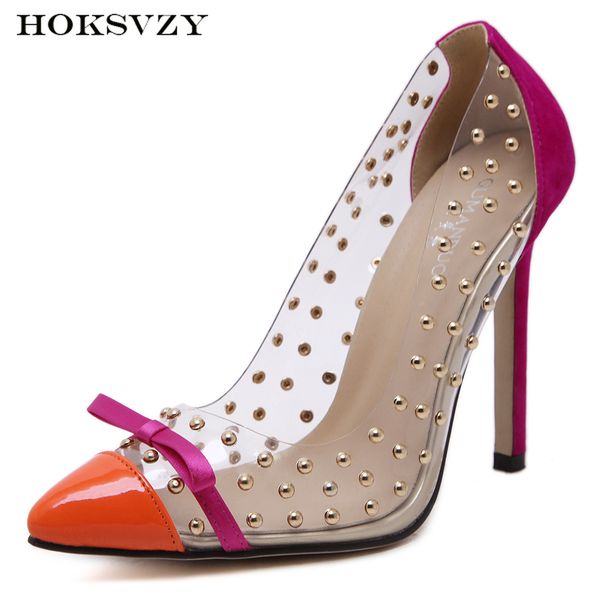 hoksvzy 2020 transparent film rivet bow pointed shallow mouth high heel single shoes df-jum633, Black
hoksvzy 2020 transparent film rivet bow pointed shallow mouth high heel single shoes df-jum633, Black