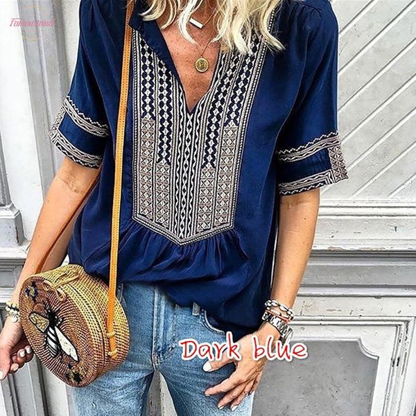 мода top тройника рубашки женщины bohemian свободные и удобные tshirt haut femme повседневный camiseta feminina летняя одежда v шеи, White
мода top тройника рубашки женщины bohemian свободные и удобные tshirt haut femme повседневный camiseta feminina летняя одежда v шеи, White