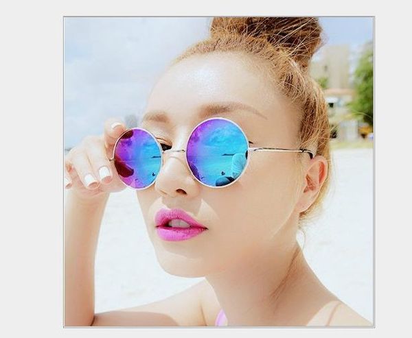 retro sunglasses round glasses male and female big box metal tide people sunglasses color reflective mirror, White;black
retro sunglasses round glasses male and female big box metal tide people sunglasses color reflective mirror, White;black