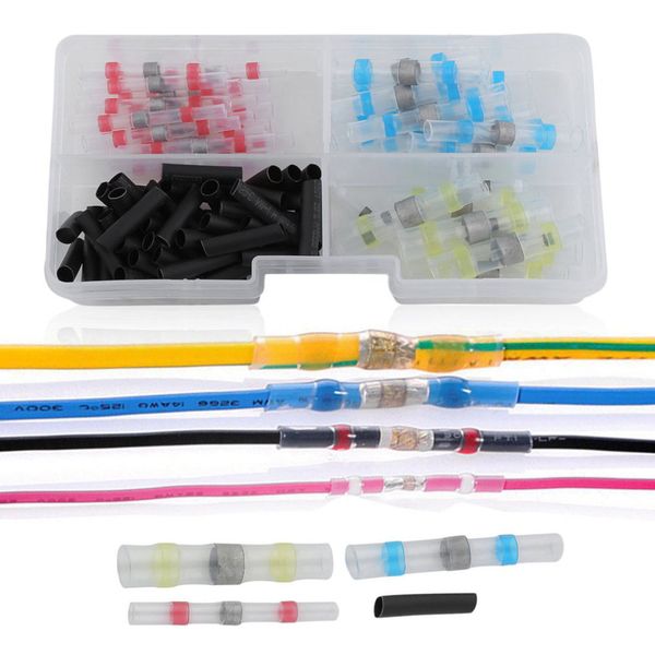100pcs heat shrink solder sleeves wire crimp buterminals connectors soldering sleeve kit with box drop shipping
100pcs heat shrink solder sleeves wire crimp buterminals connectors soldering sleeve kit with box drop shipping
