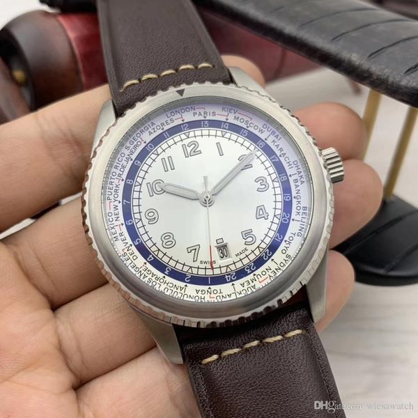 rotating bezel clear arabic number marker unitime b35 mens watches automatic luminous white dial 46mm watch brown leather strap wristwatches, Slivery;brown
rotating bezel clear arabic number marker unitime b35 mens watches automatic luminous white dial 46mm watch brown leather strap wristwatches, Slivery;brown