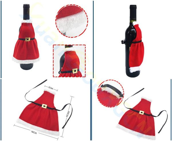 4pcs diy party home l dinner table decoration red wine bottle cover apron wine bottle holders christmas cartoon ornament
4pcs diy party home l dinner table decoration red wine bottle cover apron wine bottle holders christmas cartoon ornament