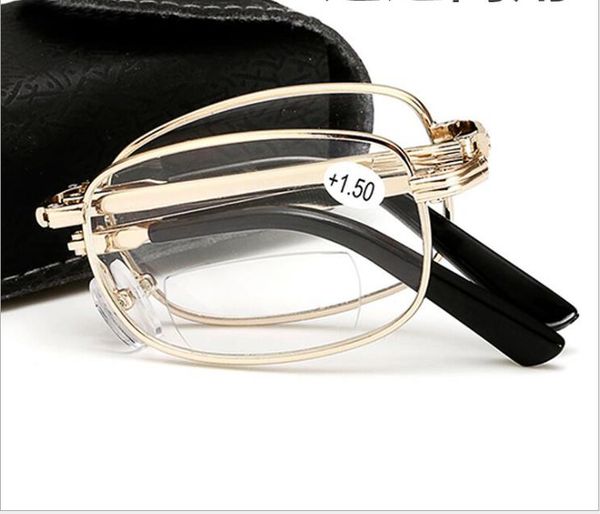new metal folding double light reading glasses men's and women's fashion glasses, White;black
new metal folding double light reading glasses men's and women's fashion glasses, White;black