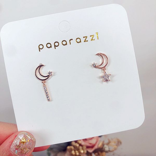 2019 new arrival metal trendy moon women dangle earrings asymmetry star-moon earrings korean sweet fashion korean jewelry, Silver
2019 new arrival metal trendy moon women dangle earrings asymmetry star-moon earrings korean sweet fashion korean jewelry, Silver