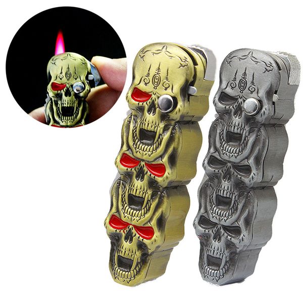Creative Gas Lighters Skull Shape Lighter With Knife Multifunctional Windproof Jet Butane Cigarette Lighter
Creative Gas Lighters Skull Shape Lighter With Knife Multifunctional Windproof Jet Butane Cigarette Lighter