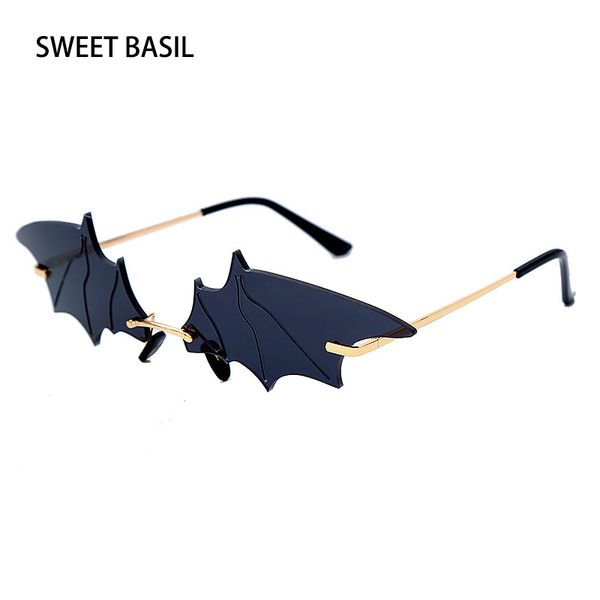 sweet basil new fashion bat vintage sunglasses women mirror retro rimless sun glasses men frameless trend fashion small eyewear, White;black
sweet basil new fashion bat vintage sunglasses women mirror retro rimless sun glasses men frameless trend fashion small eyewear, White;black