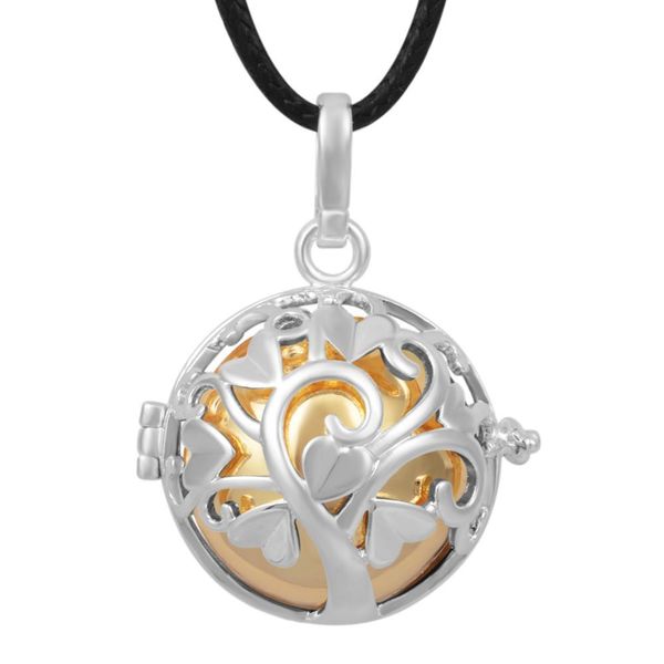 eudora 18mm harmony bola necklace pregnancy bola musical ball pendant tree of life cage with chime ball for mom baby shower gift, Silver
eudora 18mm harmony bola necklace pregnancy bola musical ball pendant tree of life cage with chime ball for mom baby shower gift, Silver
