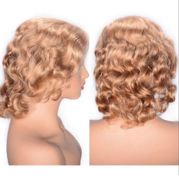 malaysian curly wig short lace front wig 27# human hair swiss lace part wigs 130% density, Black;brown
malaysian curly wig short lace front wig 27# human hair swiss lace part wigs 130% density, Black;brown