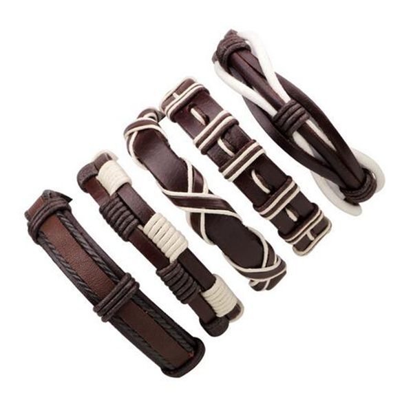 5pcs/set bracelet men multilayer leather bangles punk charm braided multi layer wrap trendy bracelet armband pulsera hombre, Black
5pcs/set bracelet men multilayer leather bangles punk charm braided multi layer wrap trendy bracelet armband pulsera hombre, Black