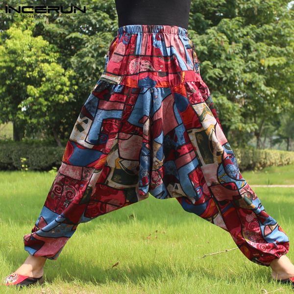 bohemian 2019 men harem pants casual pants cross-pants trousers wide legs baggy loose joggers elastic waist fitness masculina, Black
bohemian 2019 men harem pants casual pants cross-pants trousers wide legs baggy loose joggers elastic waist fitness masculina, Black