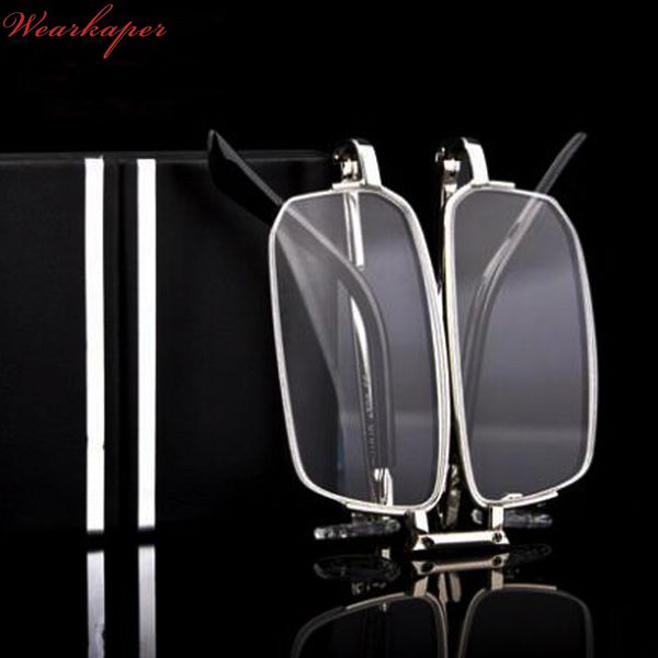 wearkaper coating anti-fatigue folding reading glasses men women foldable glasses metal glasses with original box
wearkaper coating anti-fatigue folding reading glasses men women foldable glasses metal glasses with original box