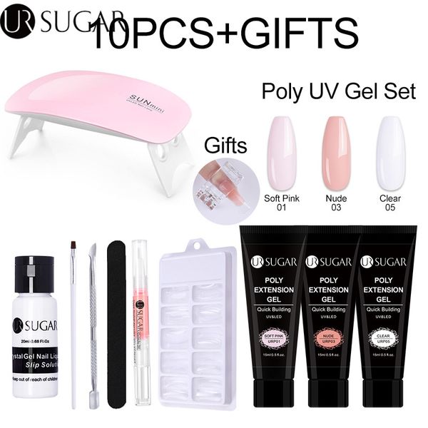 ur sugar nail extension poly uv gel set with nail tips dual form qiuck dry builder gel for finger extension soak off uv led, Red;pink
ur sugar nail extension poly uv gel set with nail tips dual form qiuck dry builder gel for finger extension soak off uv led, Red;pink