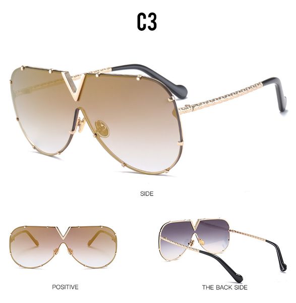 wholesale-2019 new europe & america men & women sunglasses siamese glasses sunglasses man pilot sunglasses woman gold frame/gradient gray, White;black
wholesale-2019 new europe & america men & women sunglasses siamese glasses sunglasses man pilot sunglasses woman gold frame/gradient gray, White;black