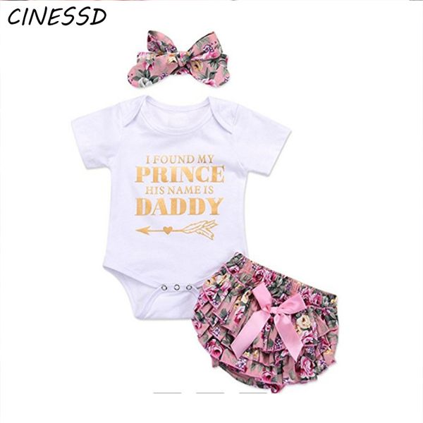 clothing sets summer baby girls clothes set cute letter printed bodysuit +floral shorts+hairbands 3pcs toddler kids suit 0-24m, White
clothing sets summer baby girls clothes set cute letter printed bodysuit +floral shorts+hairbands 3pcs toddler kids suit 0-24m, White