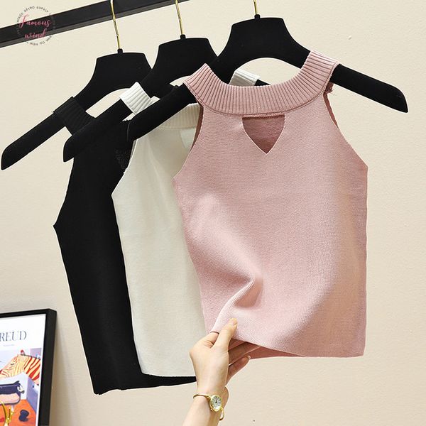 новые летние женщины тонкий вязание холтер камзол топы женский bodycon трикотажные танки рукавов основные твердые футболки с отверстием, White
новые летние женщины тонкий вязание холтер камзол топы женский bodycon трикотажные танки рукавов основные твердые футболки с отверстием, White