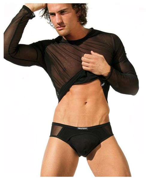 long sleeve tshirts summer designer thin breathbale see though tees males fashion casual colthes mens sexy, White;black
long sleeve tshirts summer designer thin breathbale see though tees males fashion casual colthes mens sexy, White;black