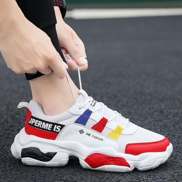 men causal shoes black white red mens comfortable fly outdoor jogging walking sneakers sports trainer shoes size eu 40-44
men causal shoes black white red mens comfortable fly outdoor jogging walking sneakers sports trainer shoes size eu 40-44