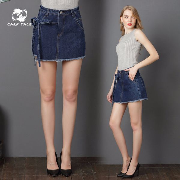 elastic waist summer women denim skirt pockets blue high waist jeans skirts a-line casual ruffles female empire skirt, Black
elastic waist summer women denim skirt pockets blue high waist jeans skirts a-line casual ruffles female empire skirt, Black