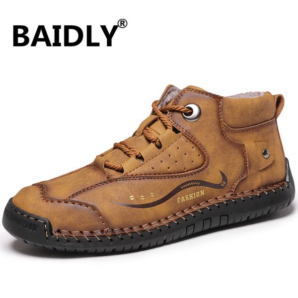 fashion men leather boots men's warm fur snow winter shoes split leather comfortable ankle men warm footwear, Black
fashion men leather boots men's warm fur snow winter shoes split leather comfortable ankle men warm footwear, Black