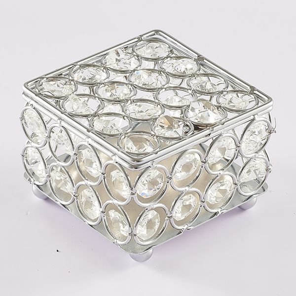 silver crystal box jewelry tray earring necklace bracelet ring organizer display storage box
silver crystal box jewelry tray earring necklace bracelet ring organizer display storage box
